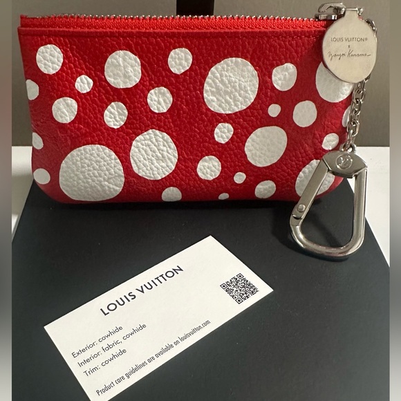Louis Vuitton x Yayoi Kusama 2023 Key Pouch / Coin Purse – Red & White Dots - Picture 1 of 8